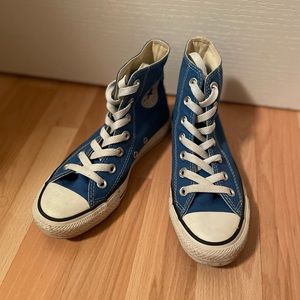 Blue Converse High Tops